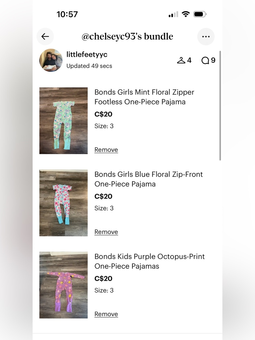 Bonds bundle for @chelseyc93